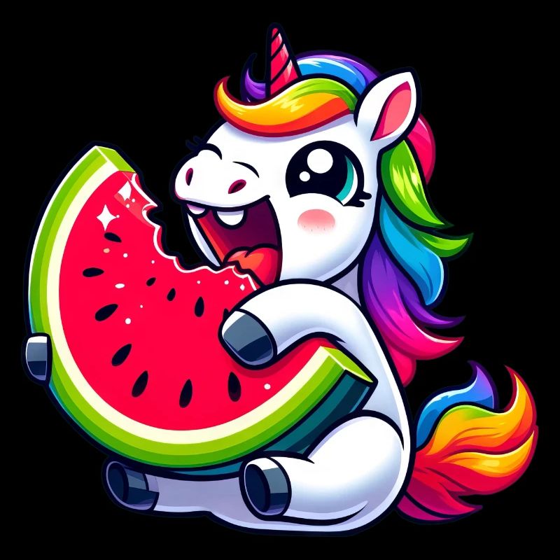 Licorne Pastèque Design d’été