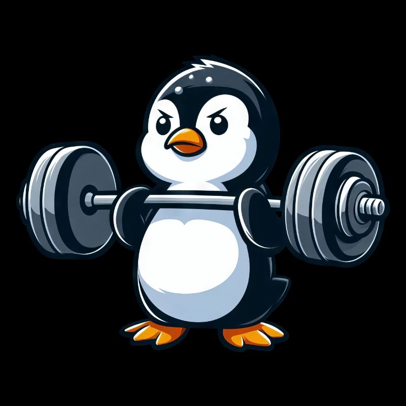 Starker Pinguin: Hantel-Workout