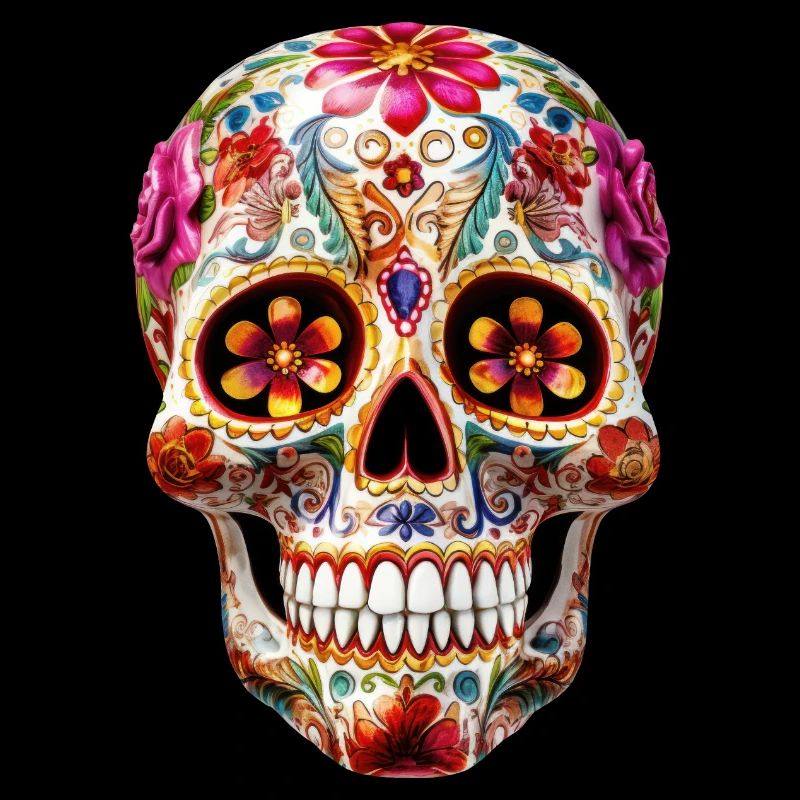 Crâne mexicain Dia de los Muertos