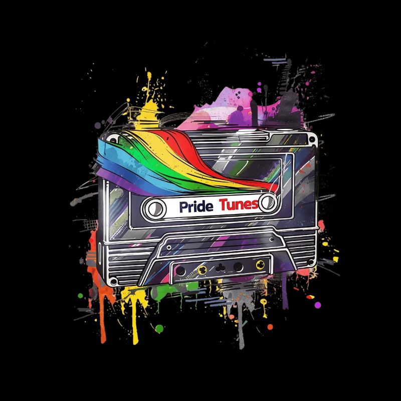 Conception de cassette rétro Pride Tunes