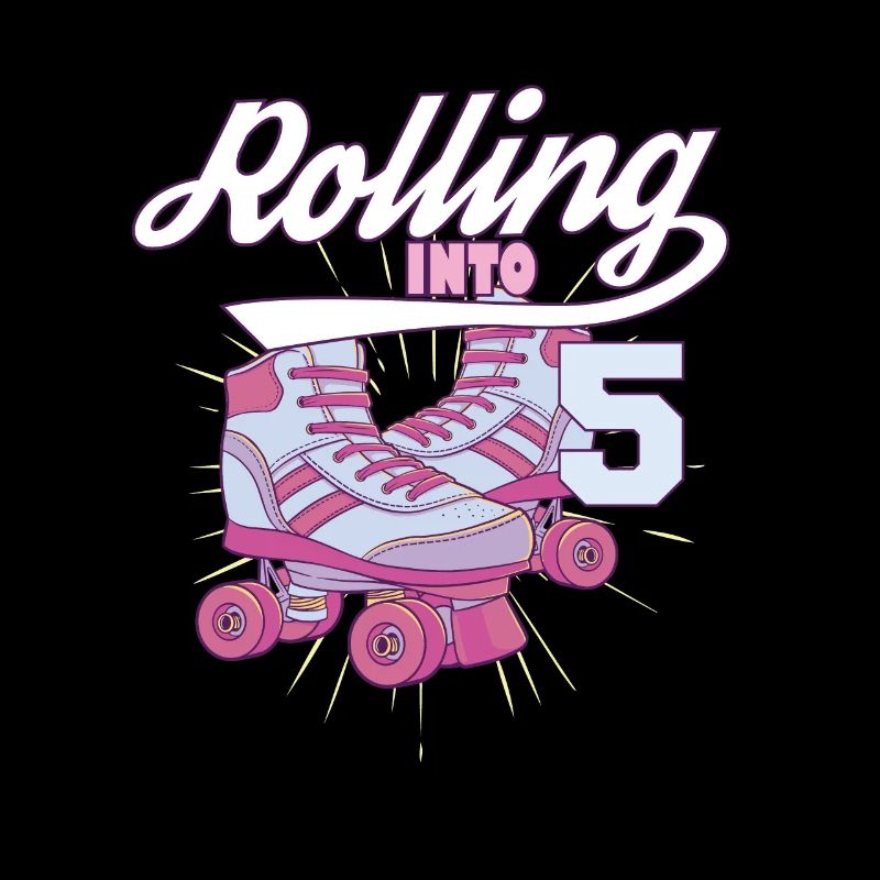 Rolling Into 5 Roller Skating Birthday Party