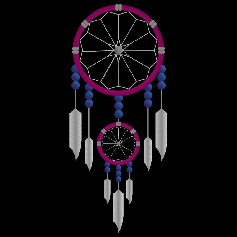 Attrape-rêves violet et bleu