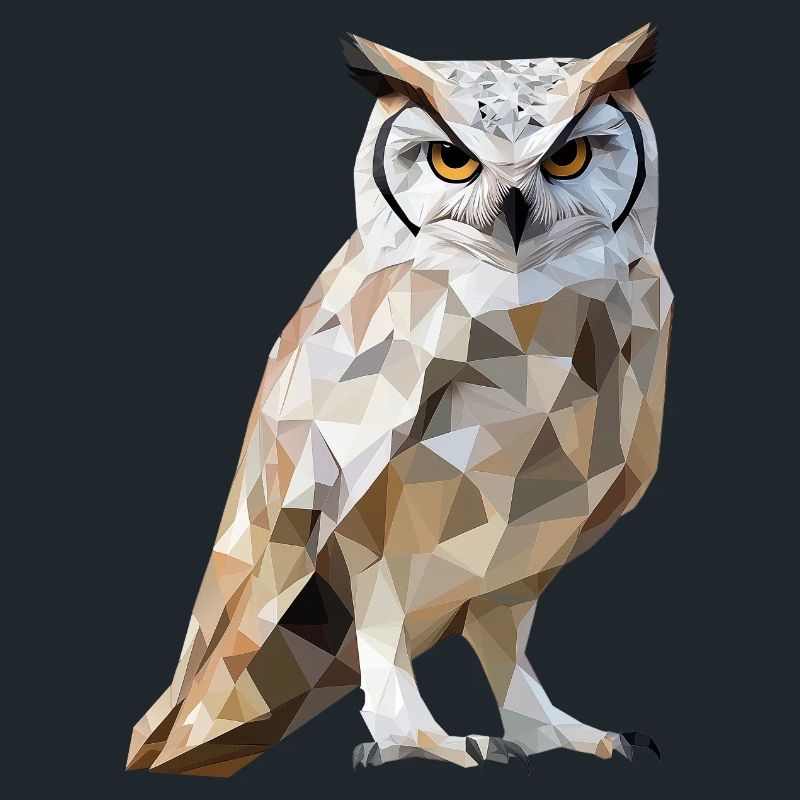 Low Poly Owl – un design moderne pour les petits malins