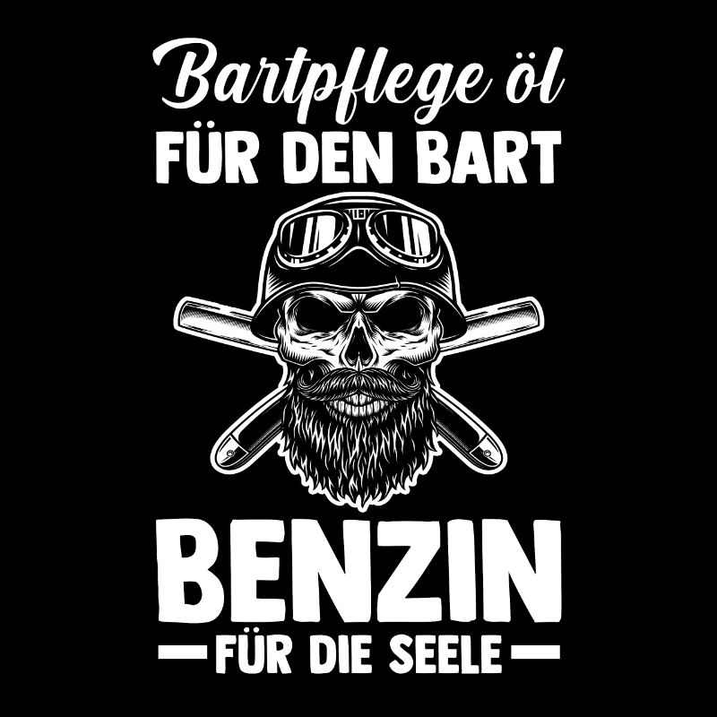 Bärtiger Biker Bartträger Motorradfahrer Motorrad