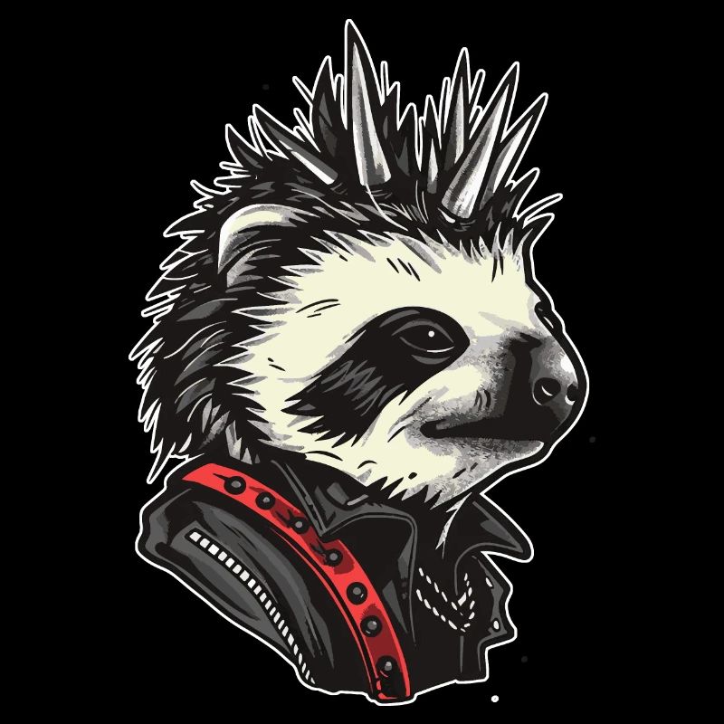 Cooles Punk Faultier