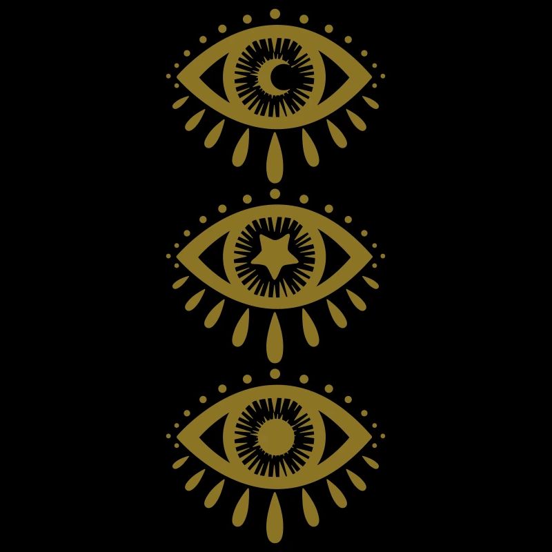 Mystic All Seeing Evil Eye Third Eye Trio