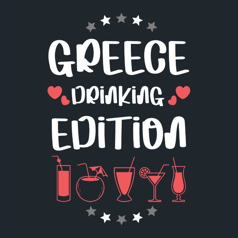 Équipe de boisson en Grèce