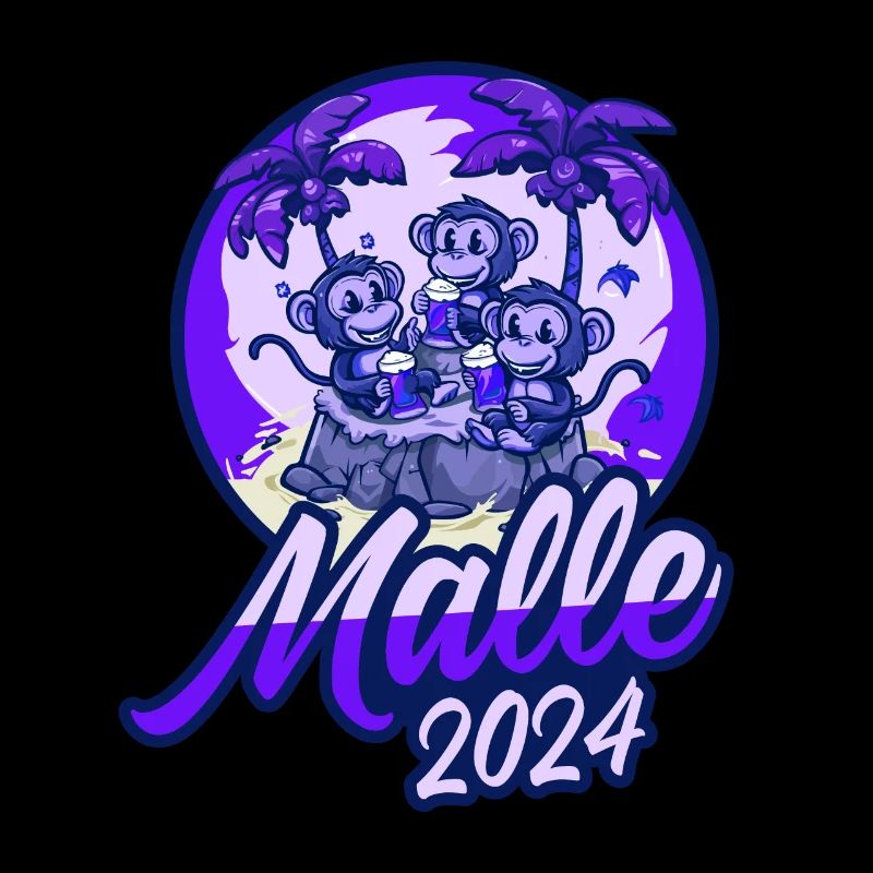 Malle 2024 Affe Mallorca Team Bier