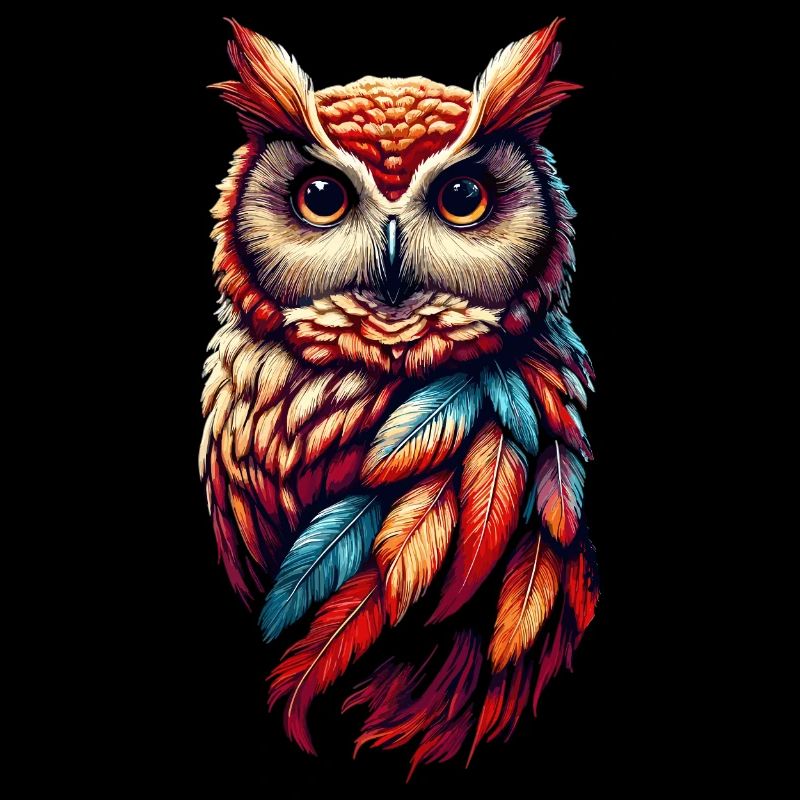 Eule Kunst Geschenk Geburtstag