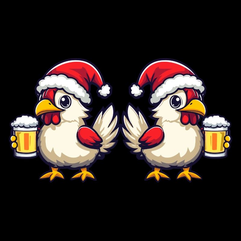 Chicken Christmas Beer Team