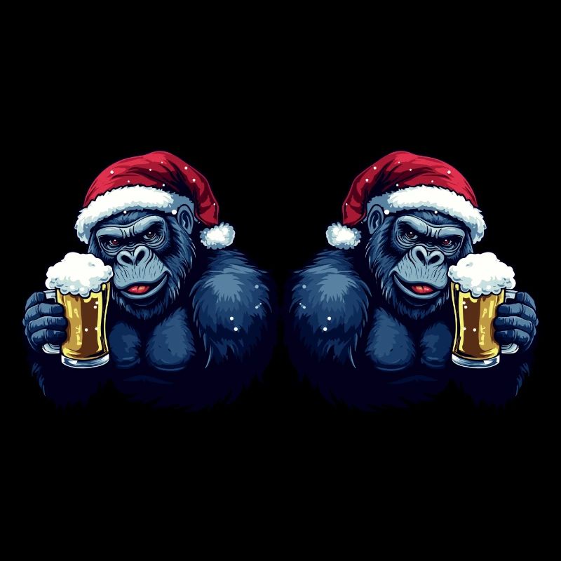 L’équipe de la bière de Noël Gorilla