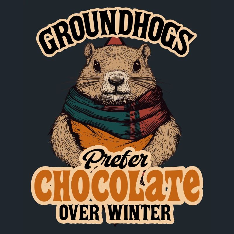 Groundhogs Prefer Chocolate Over Winter Tee