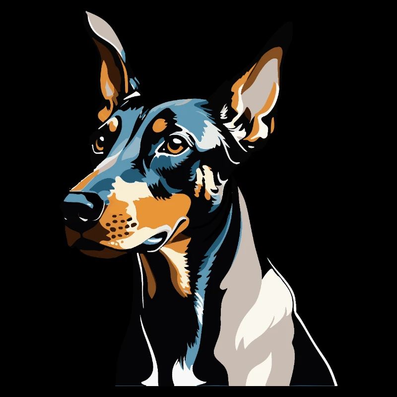 Doberman Pincher - Conception de chien de compagnie