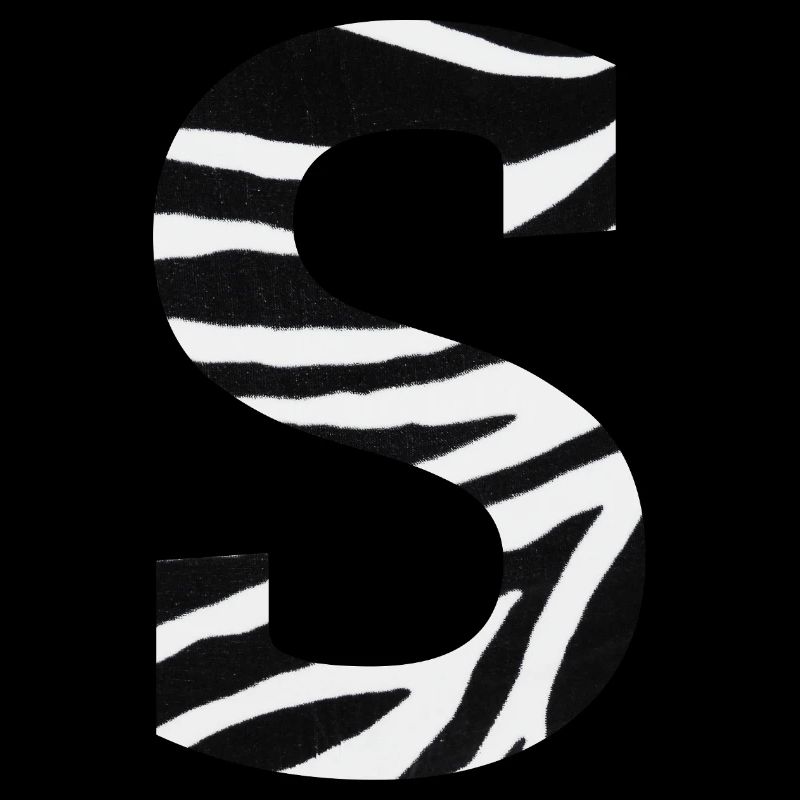 Buchstabe s Zebra