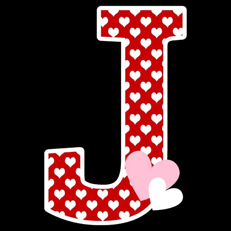 Lettre j cœur