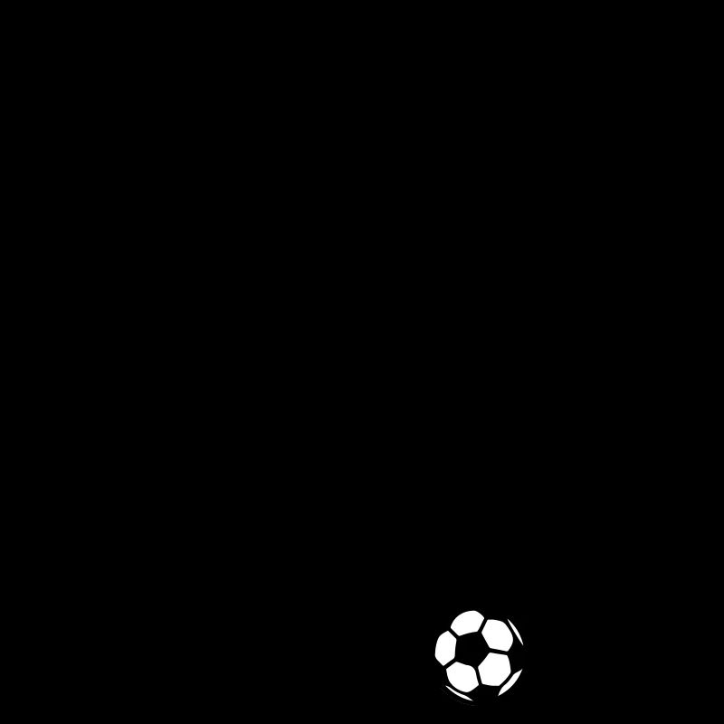 Fussball Fan Silhouette