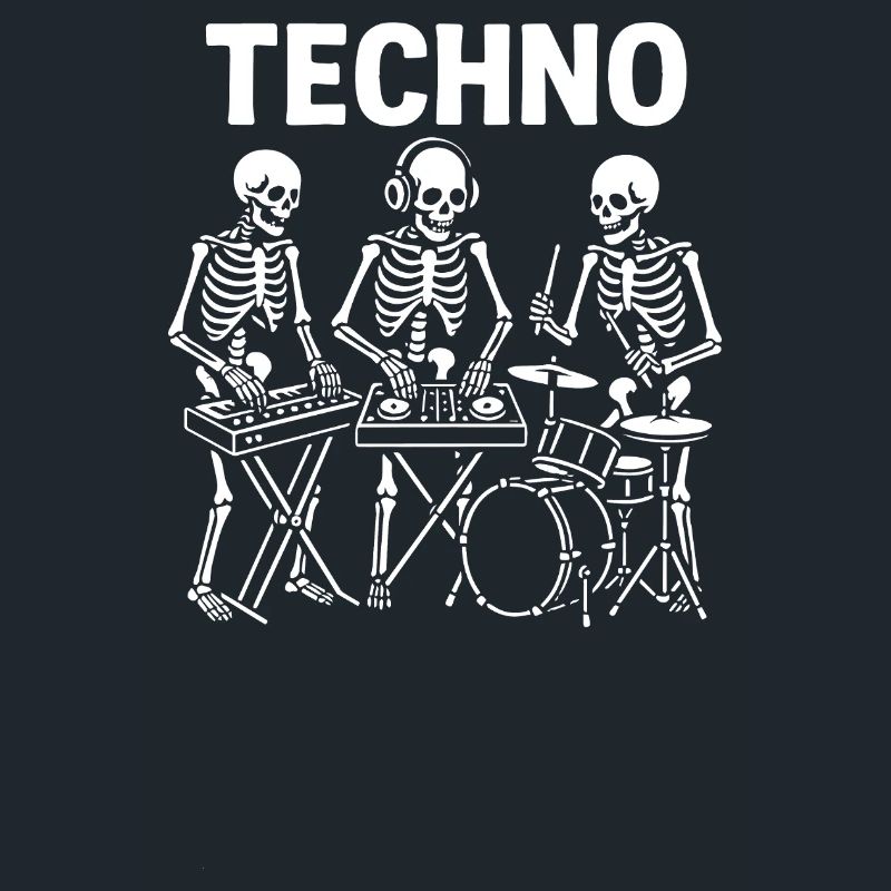 Electro Skeletons Performing Live