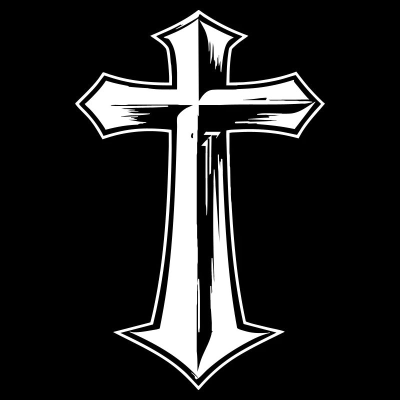 Kreuzsymbol im Gothic-Stil