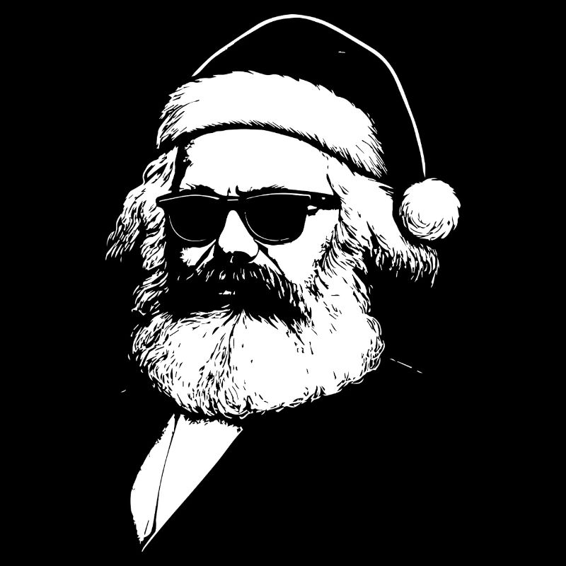 Karl Marx dans le rôle du Père Noël