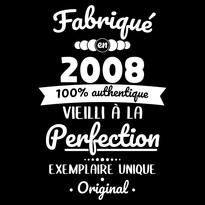 Fabriqué en 2008 – Vieilli à la perfection