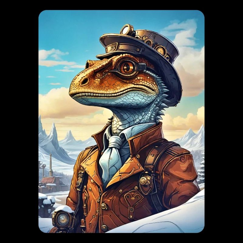 Steampunk Winter Landscape Dino 1.9