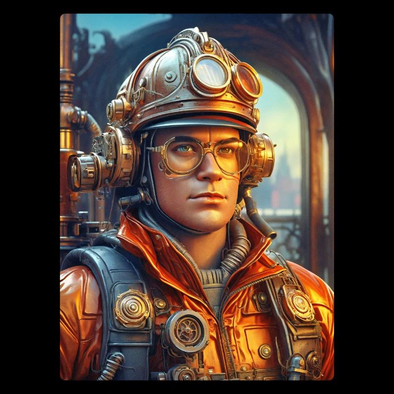 Steampunk Firefighter Man 1.37