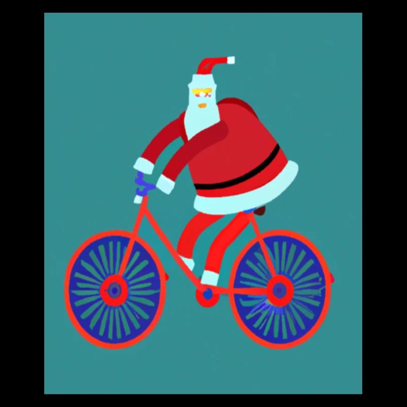 Visite à vélo du Père Noël