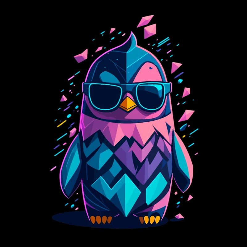Cute cool penguin