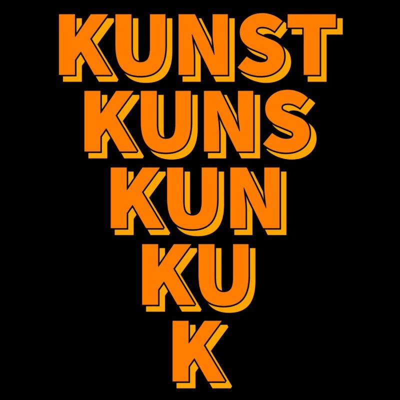 Kunst orangetrichter