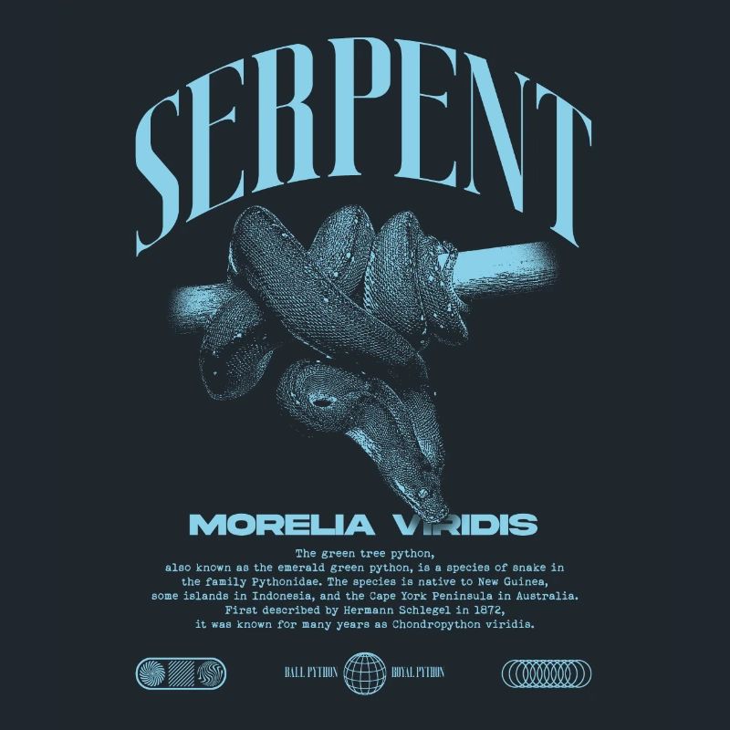 Green Tree Python Modern Reptile Keeper Streetwear