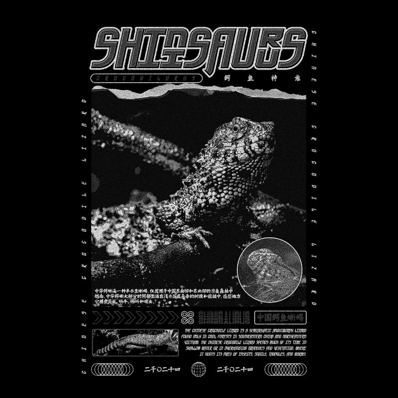 Chinesisches Krokodil Eidechse Shinisaurus Crocodilurus