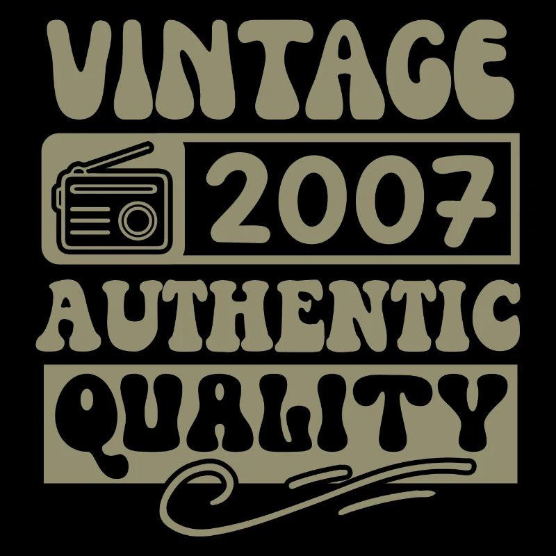 Authentic 2007 Millésime 2007 - Vintage 2007 Rétro