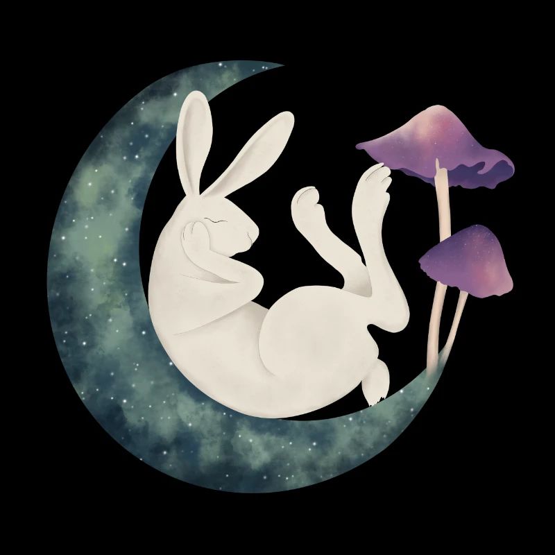 Lapin sur la lune