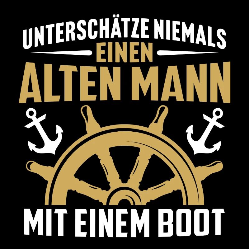 alten mann mit einem boot