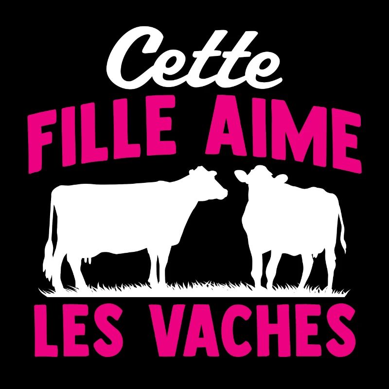 Cette fille aime les vaches