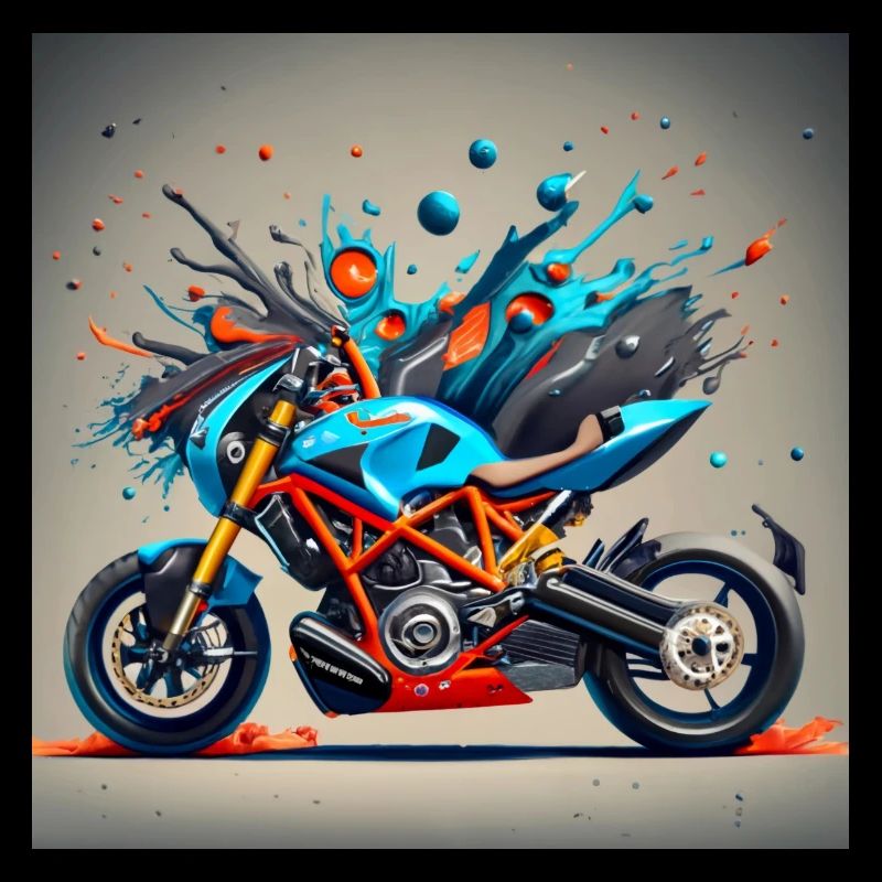 Moto colorée