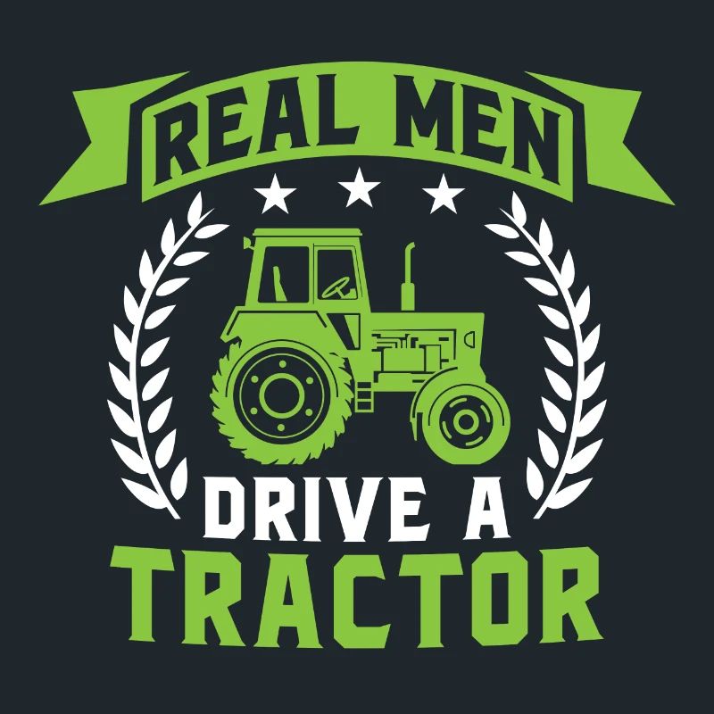 real men drive a tractor gift for farmer