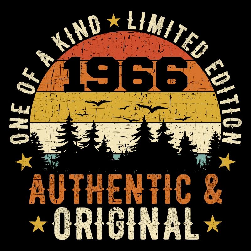 Original 1966 Cadeau D'anniversaire 1966 Authentic