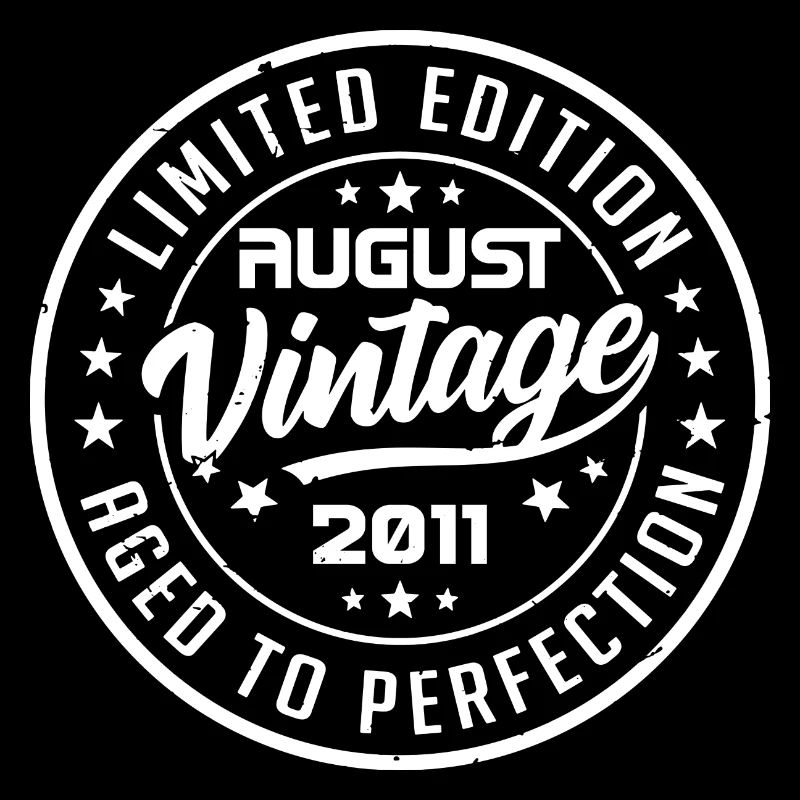 August 2011 Vintage Geburtstagsgeschenk 2011 August