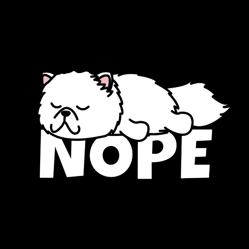Chat persan Nope Chat paresseux