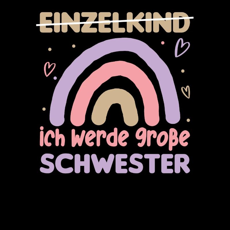 Große Schwester Regenbogen Süßes Geschwister 2024