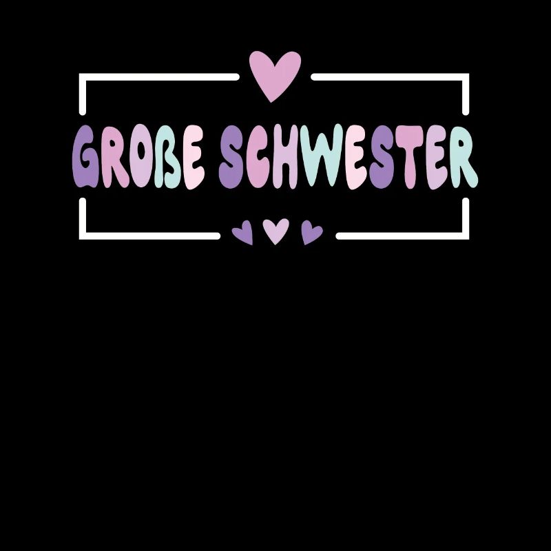 Große Schwester Herz Süßes Geschwister 2024
