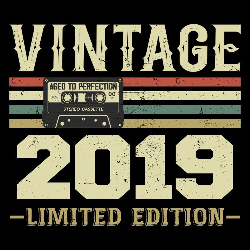 Vintage 2019 Retro Geburtstagsgeschenk 2019