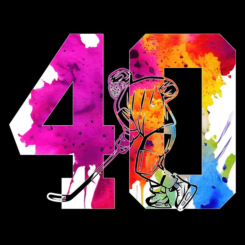 NUMMER 40 EISHOCKEY 40. GEBURTSTAG