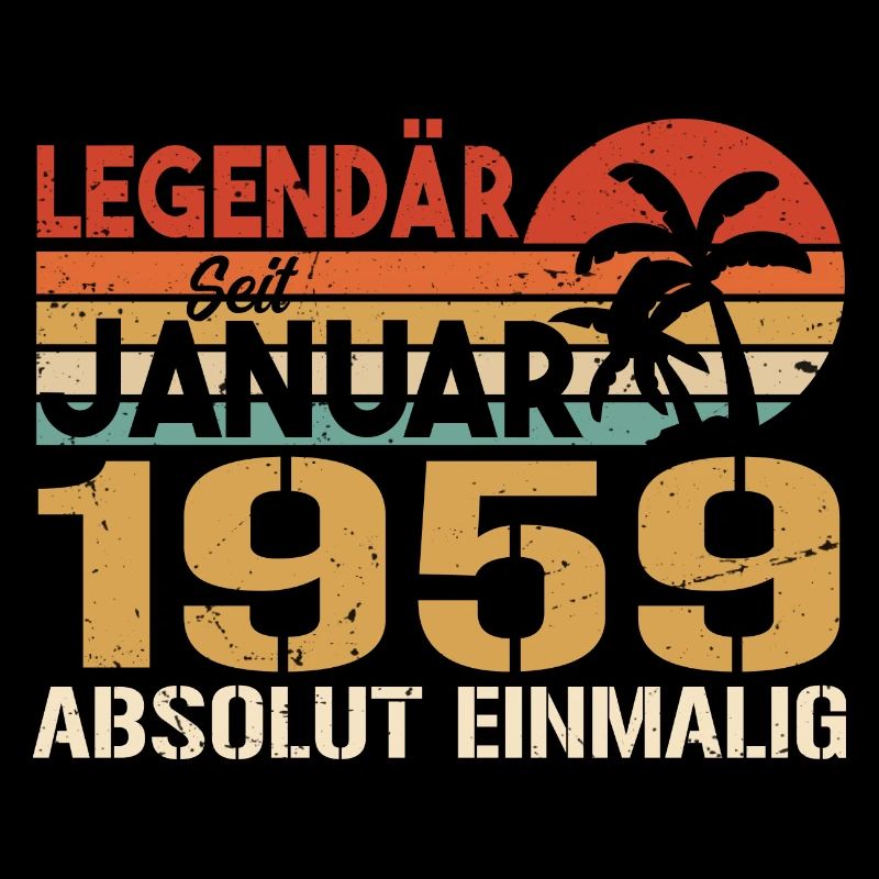 Geburtstagsgeschenk geboren im Januar 1959