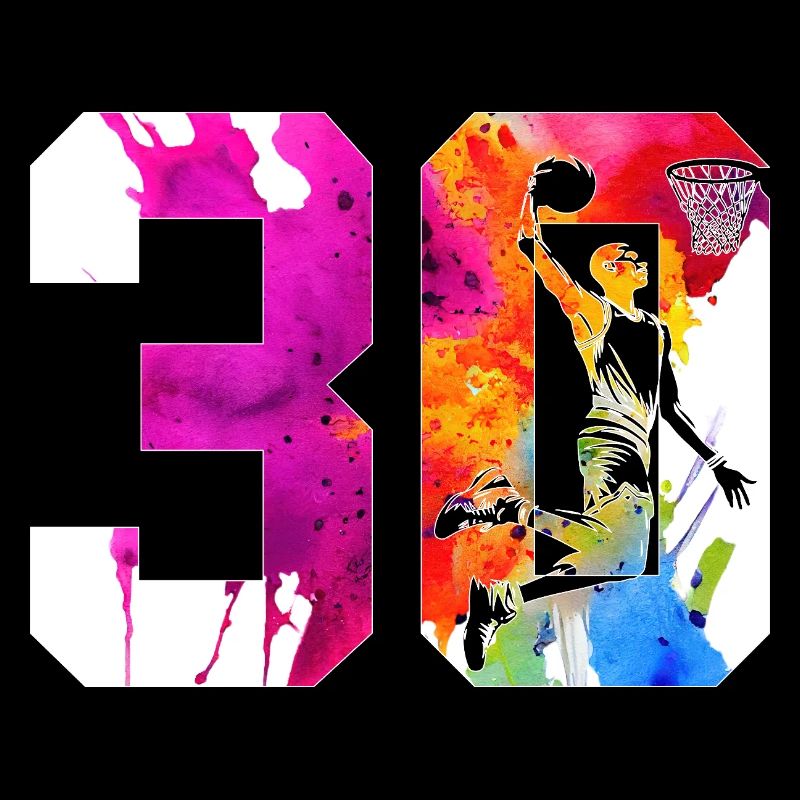 30. GEBURTSTAG BASKETBALL NUMMER 30