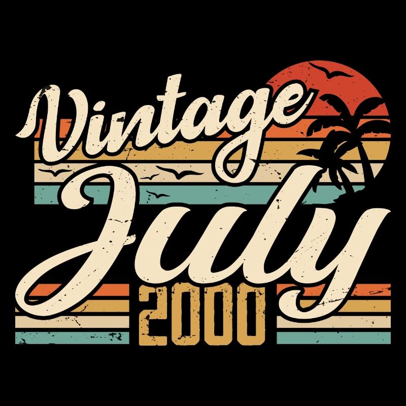 Juillet 2000 Cadeau, 24e Anniversaire Juillet 2000