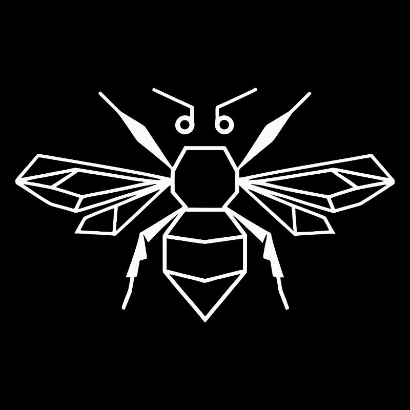 Abeille géométrique – Polygone Animal Design