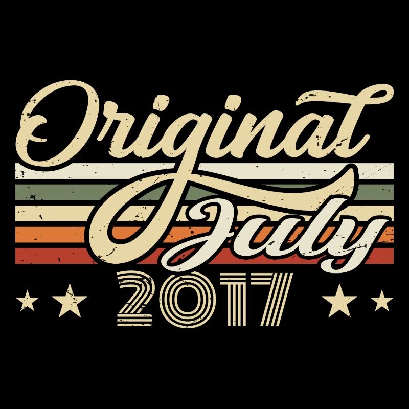 Gift 2017 July Birthday Born in July 2017