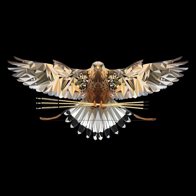 Falcon Polygon Bow and Equestrian Bow